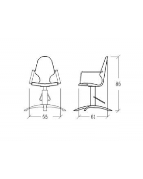 Кресло парикмахерское "MYA"