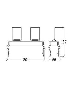 Двойное рабочее место мастера "MARILYN ISLAND"