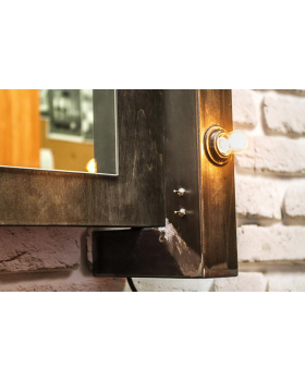 Мужское барбер зеркало "Andres" (с подсветкой)