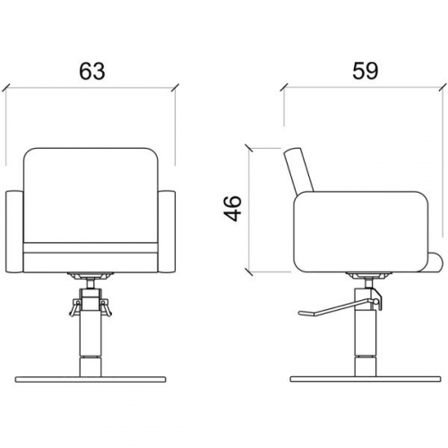 Кресло парикмахерское "OLMA"