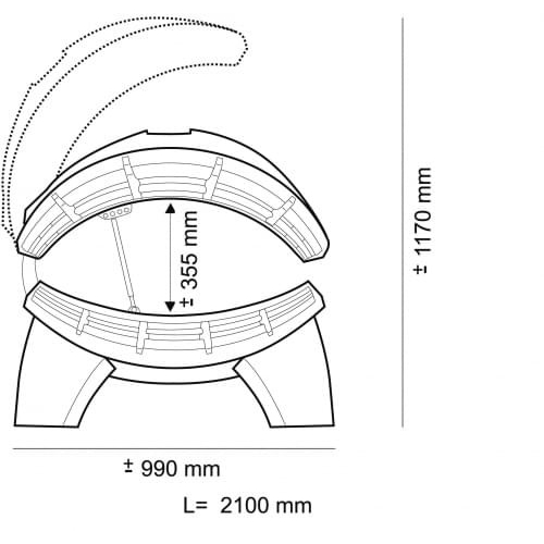 Солярий горизонтальный "Onyx Pro Line 28/1"