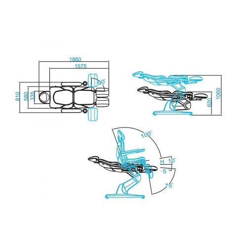 Педикюрное кресло "SD-3870AS"