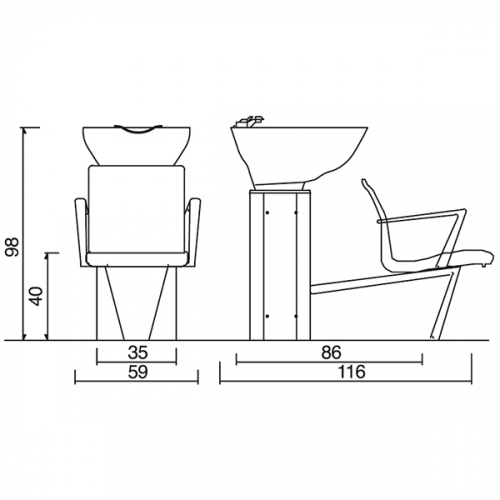 Мойка парикмахерская "WASH INN - ALUOTIS"