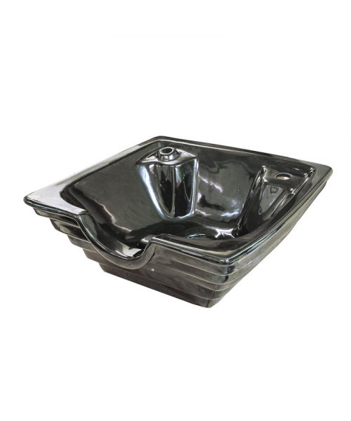 Раковина пирамида черная "3520"